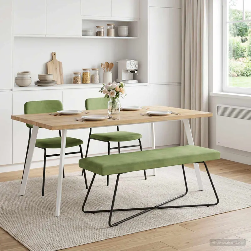 Vidaxl bank lichtgroen 110 x 40 x 45 cm fluweel