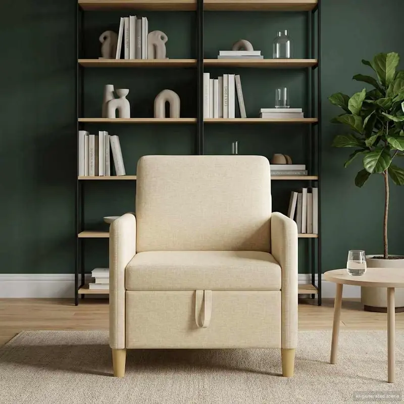 Vidaxl bank met opslag crèmekleurig 72 x 78 x 87 cm polyester