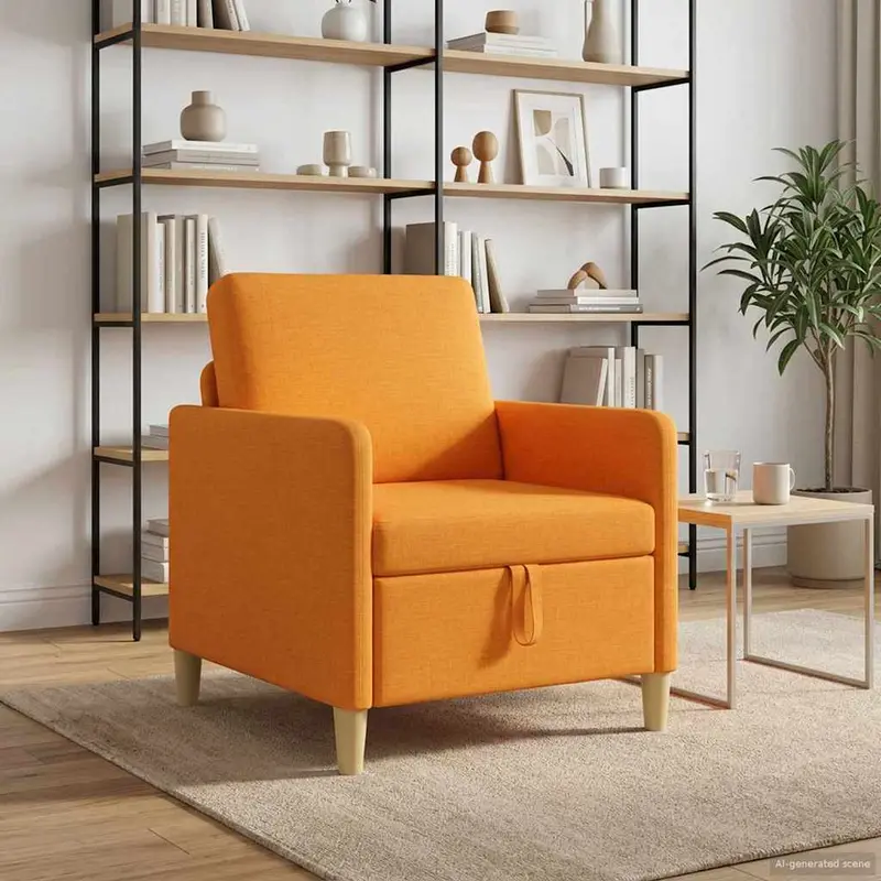 Vidaxl bank met opslag donkergeel 72 x 78 x 87 cm polyester