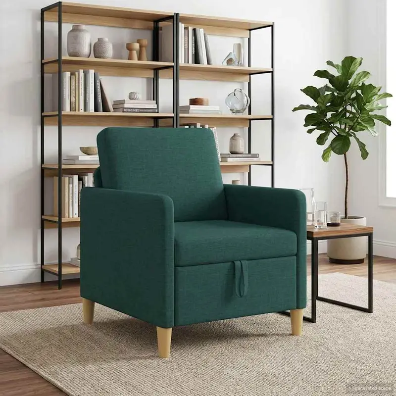 Vidaxl bank met opslag donkergroen 72 x 78 x 87 cm polyester