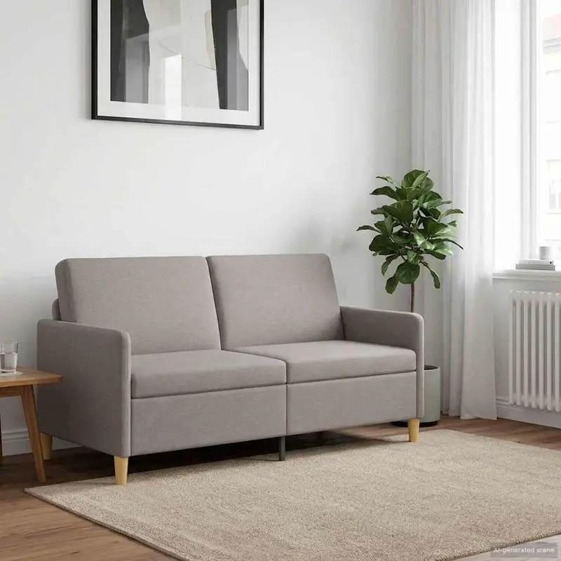 Vidaxl bank met opslag taupe 172 x 78 x 87 cm polyester