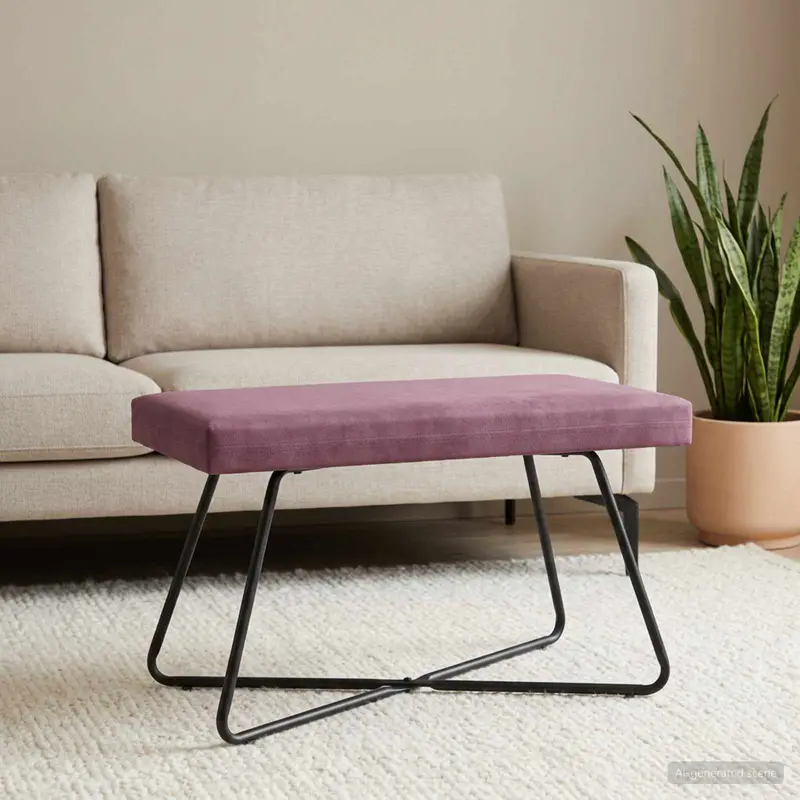 Vidaxl bank paars 80 x 40 x 45 cm fluweel