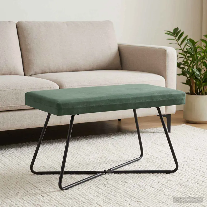Vidaxl bank zeegroen 80 x 40 x 45 cm fluweel