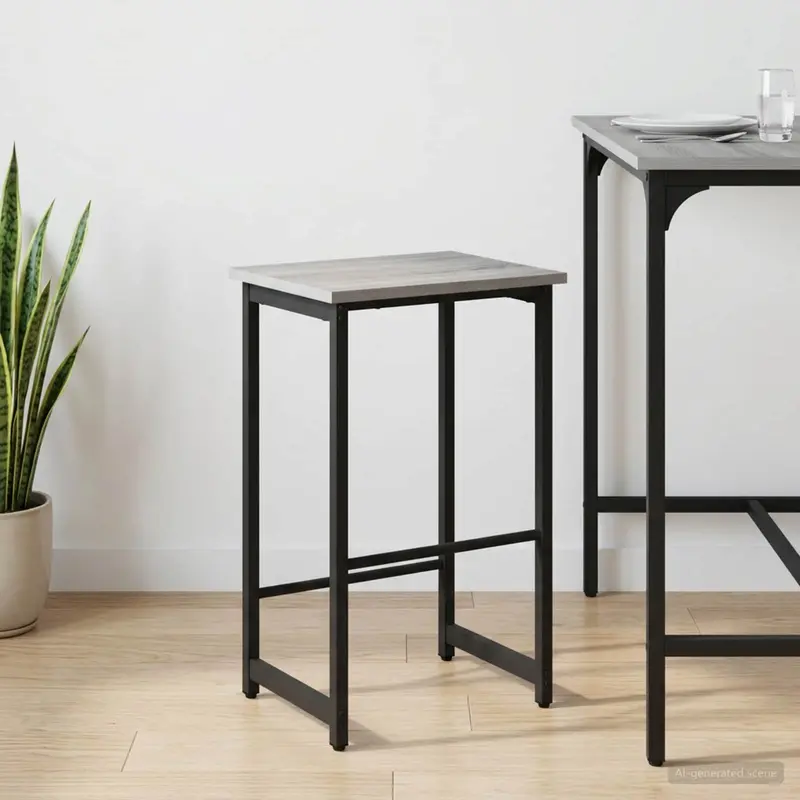 Vidaxl barkruk grijs sonoma 40 x 32 x 64 cm bewerkt hout