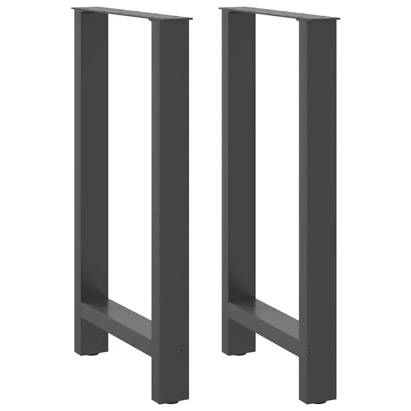 Vidaxl bartafelpoten 2 st 40x(90-91) cm staal antraciet