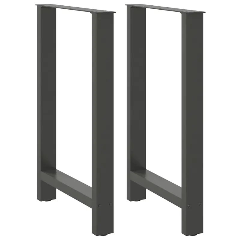 Vidaxl bartafelpoten 2 st 60x(90-91) cm staal antraciet