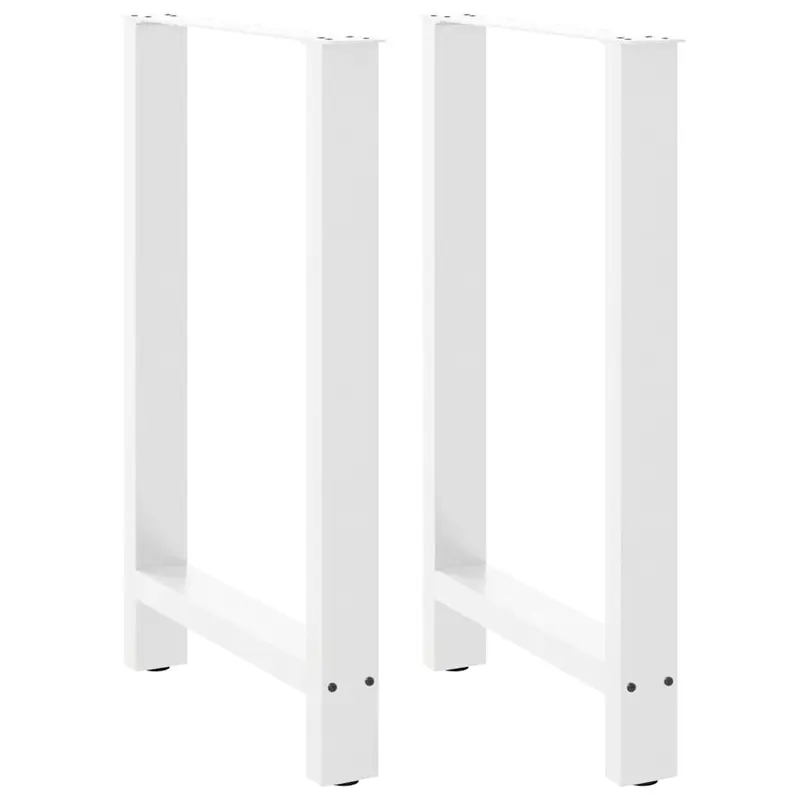 Vidaxl bartafelpoten 2 st 60x(90-91) cm staal wit