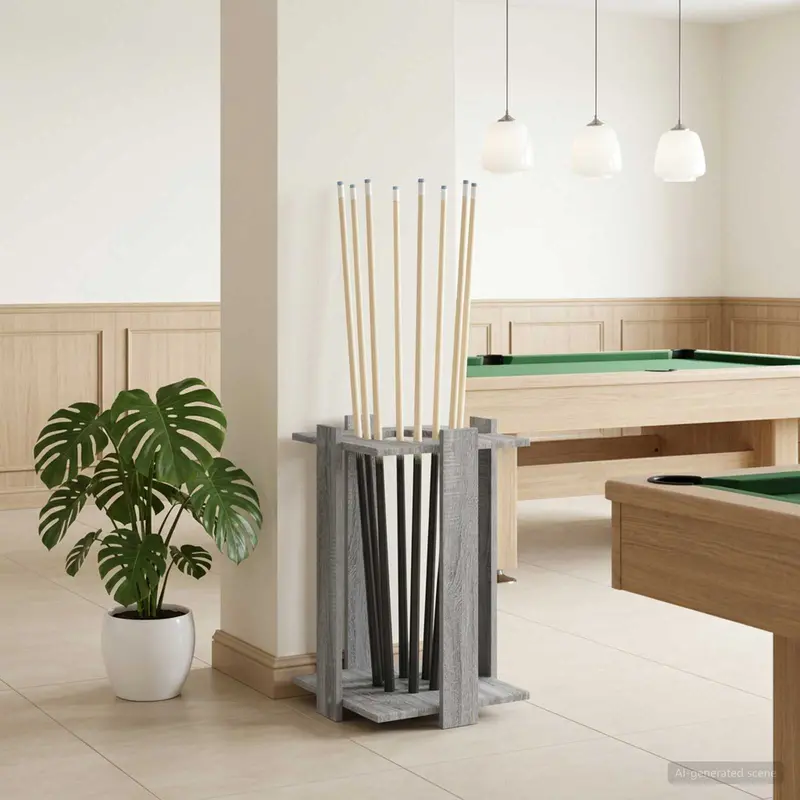 Vidaxl biljartkeu standaard bewerkt hout 42 x 43 x 60 cm grijs sonoma