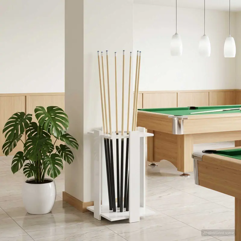 Vidaxl biljartkeu standaard bewerkt hout 42 x 43 x 60 cm hoogglans wit