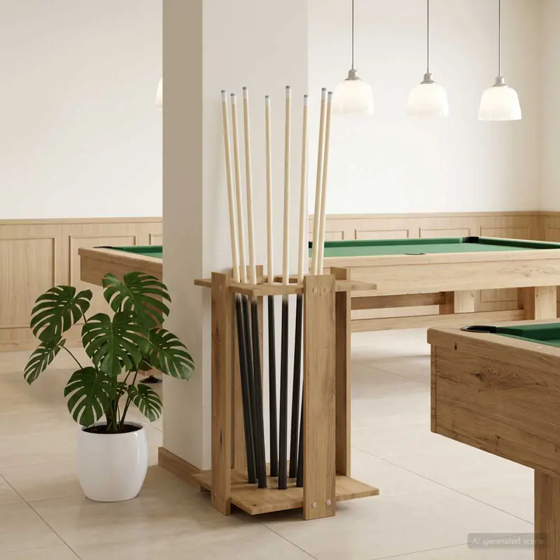 Vidaxl biljartkeu standaard bewerkt hout 42 x 43 x 60 cm