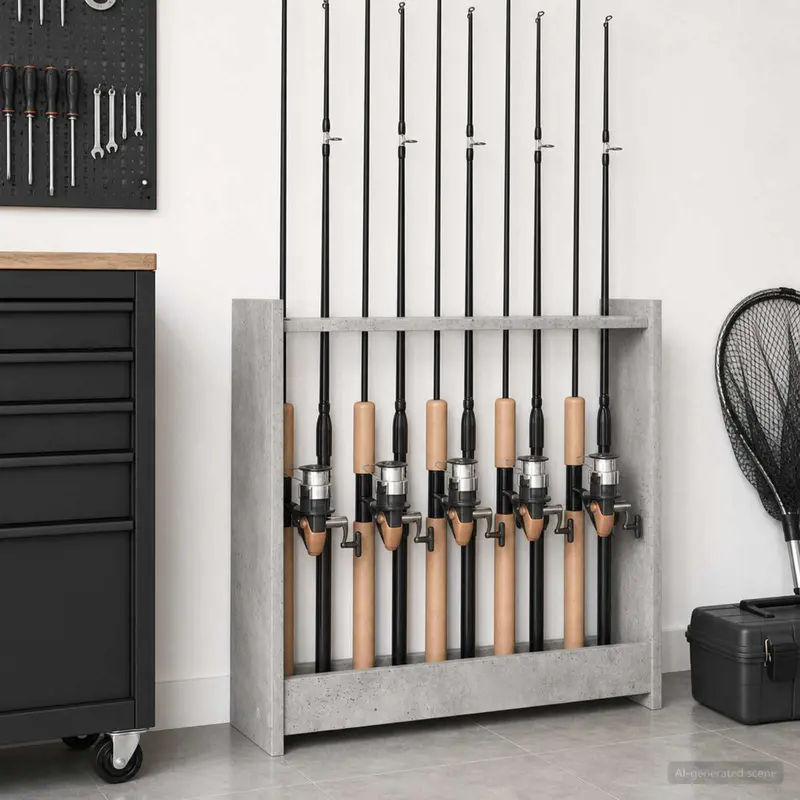 Vidaxl biljartkeu standaard bewerkt hout 60 x 20 x 57 cm betongrijs