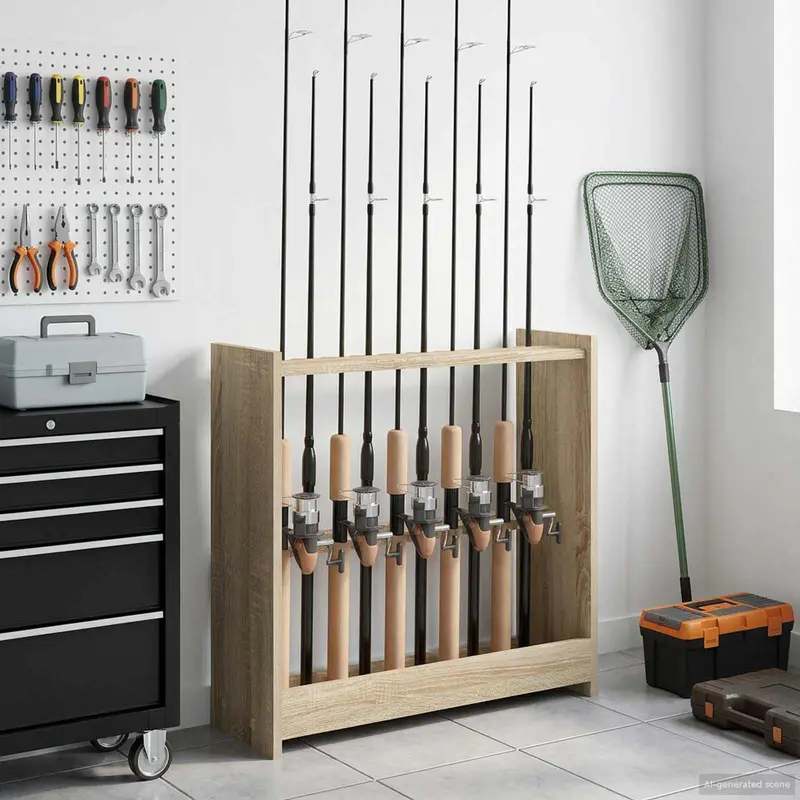 Vidaxl biljartkeu standaard bewerkt hout 60 x 20 x 57 cm sonoma eiken