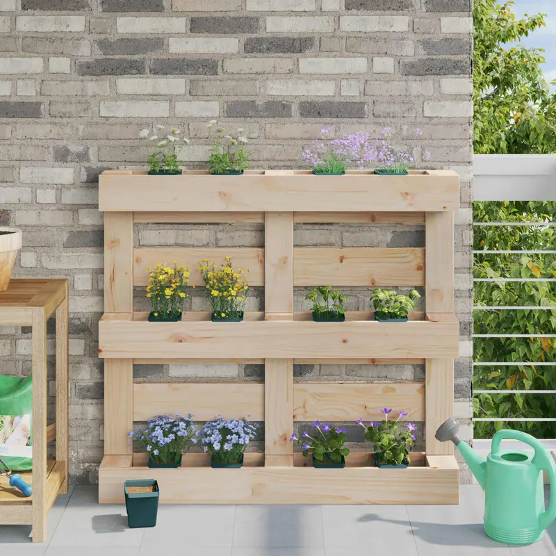Vidaxl bloembakken voor euro-pallets 24 st groen 13,5 x 9 x 9,5 cm