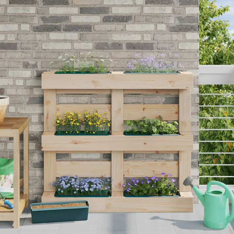 Vidaxl bloembakken voor euro-pallets 24 st groen 36 x 13,5 x 9,5 cm