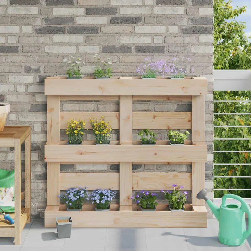 Vidaxl bloembakken voor euro-pallets 24 st lichtgrijs polypropyleen