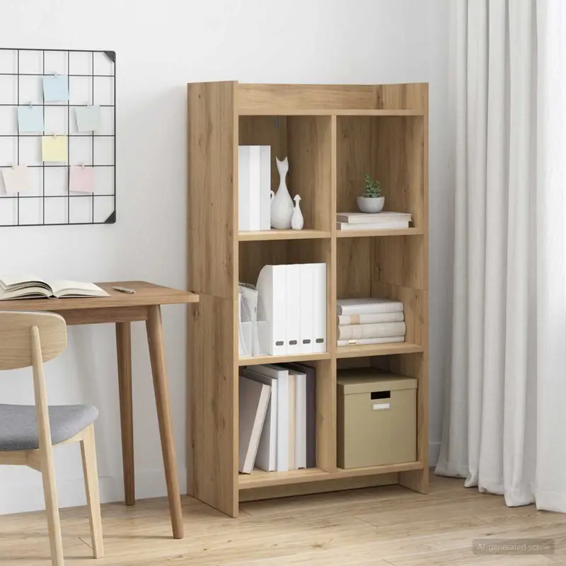 Vidaxl boekenkast 6-laags 59 x 30 x 111 cm bewerkt hout