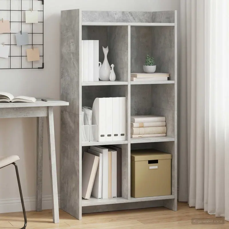 Vidaxl boekenkast concerte grijs 59 x 30 x 111 cm bewerkt hout