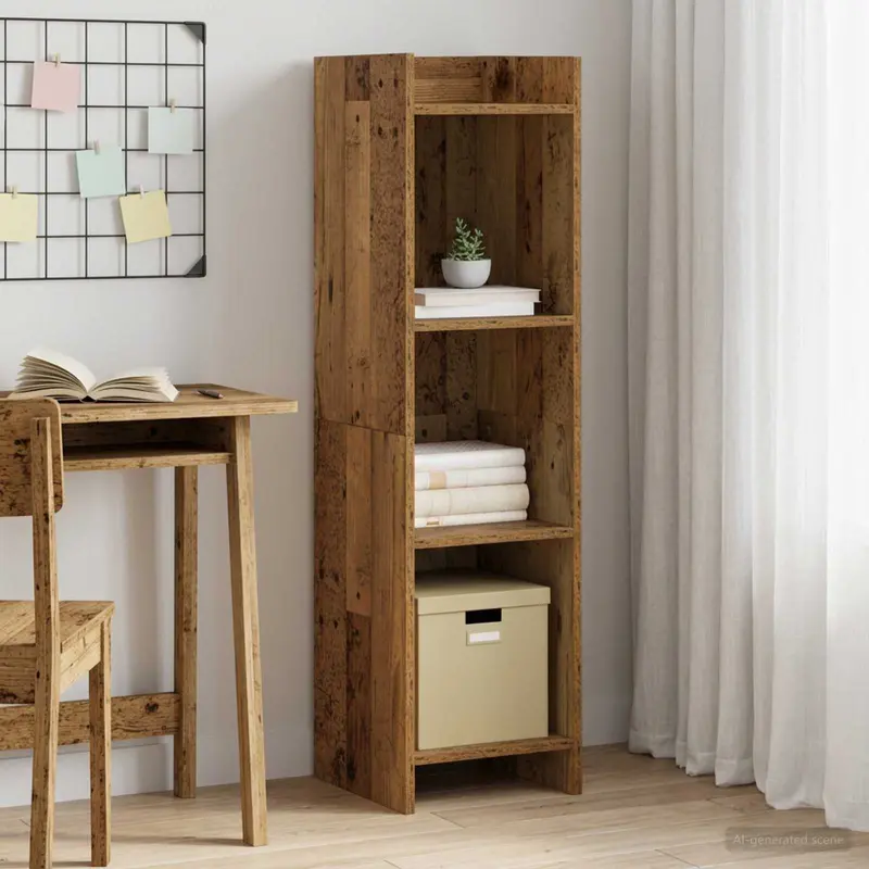 Vidaxl boekenkast oud hout 30 x 30 x 111 cm bewerkt hout