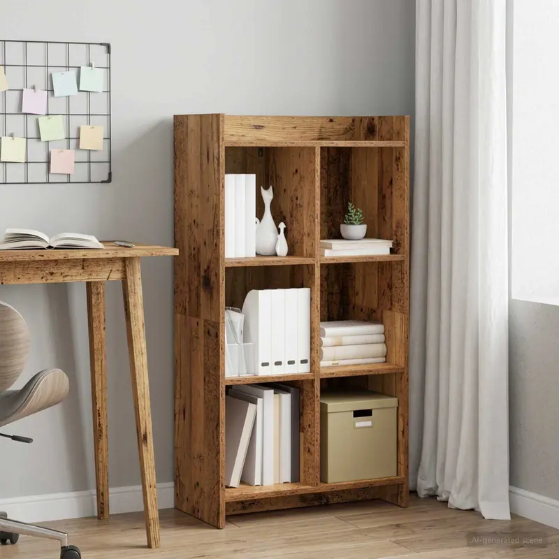 Vidaxl boekenkast oud hout 59 x 30 x 111 cm bewerkt hout