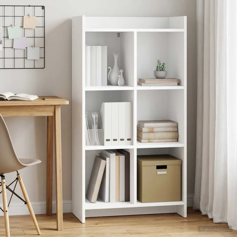 Vidaxl boekenkast wit 59 x 30 x 111 cm bewerkt hout