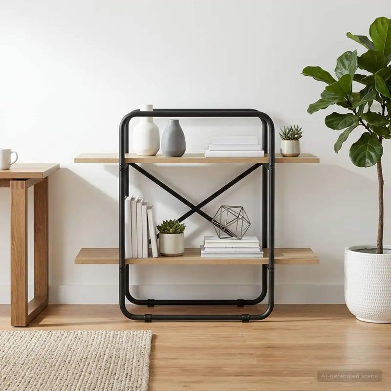 Vidaxl boekenrek 2-laags 60 x 35 x 70 cm pb sonoma eiken