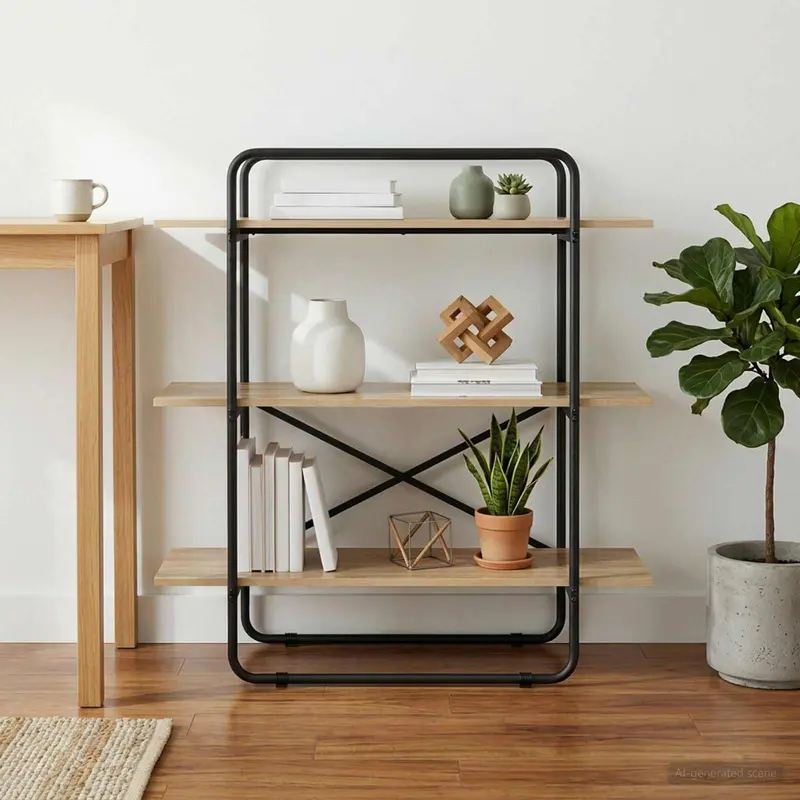 Vidaxl boekenrek 3-laags 100 x 35 x 105 cm pb sonoma eiken