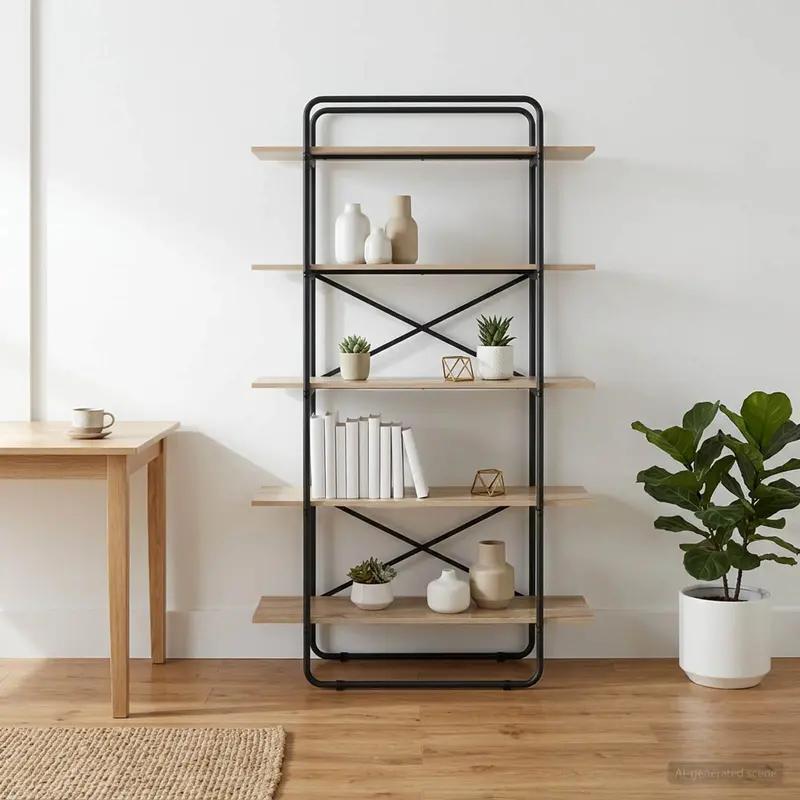 Vidaxl boekenrek 5-laags 100 x 35 x 175,5 cm pb sonoma eiken
