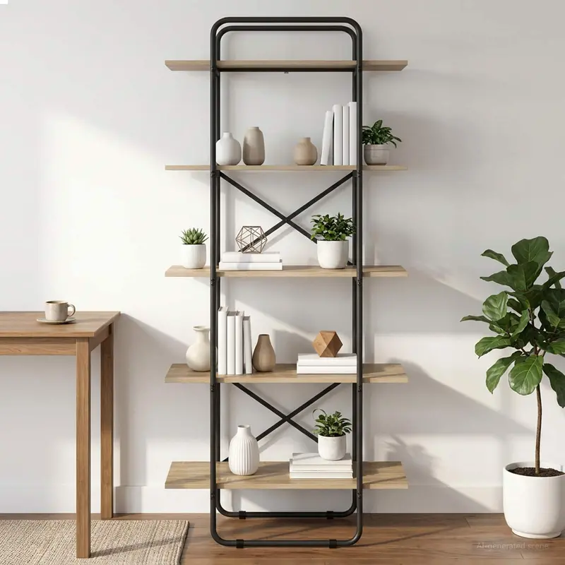 Vidaxl boekenrek 5-laags 60 x 35 x 175,5 cm pb sonoma eiken