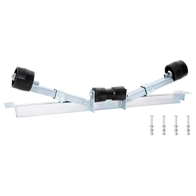 Vidaxl boot trailer ondersteuning 90,5 x 12 x 32 cm zilver