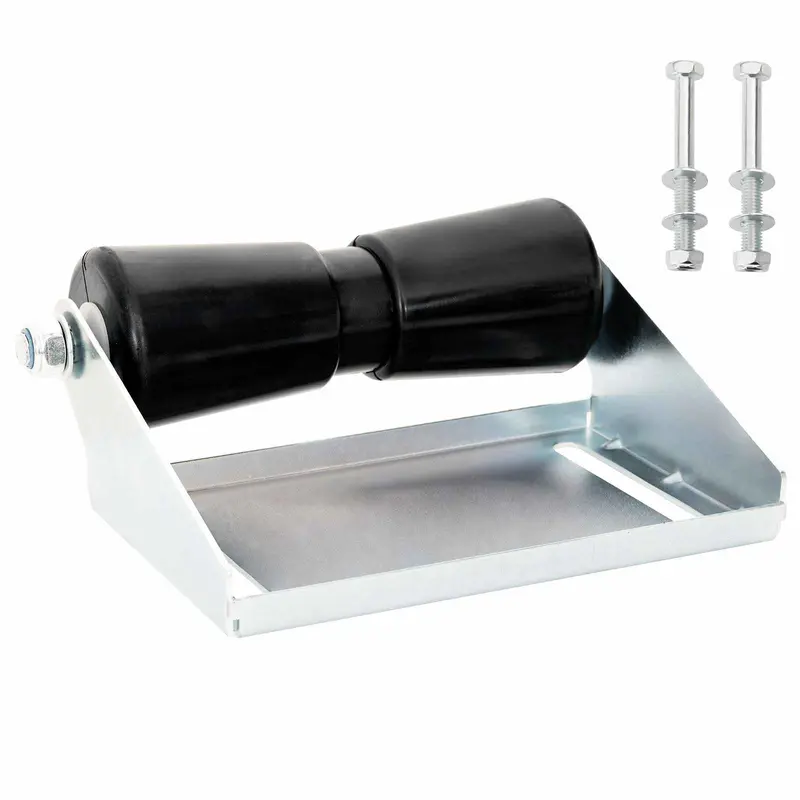 Vidaxl boot trailer roller met beugel 25,4 cm gegalvaniseerd staal