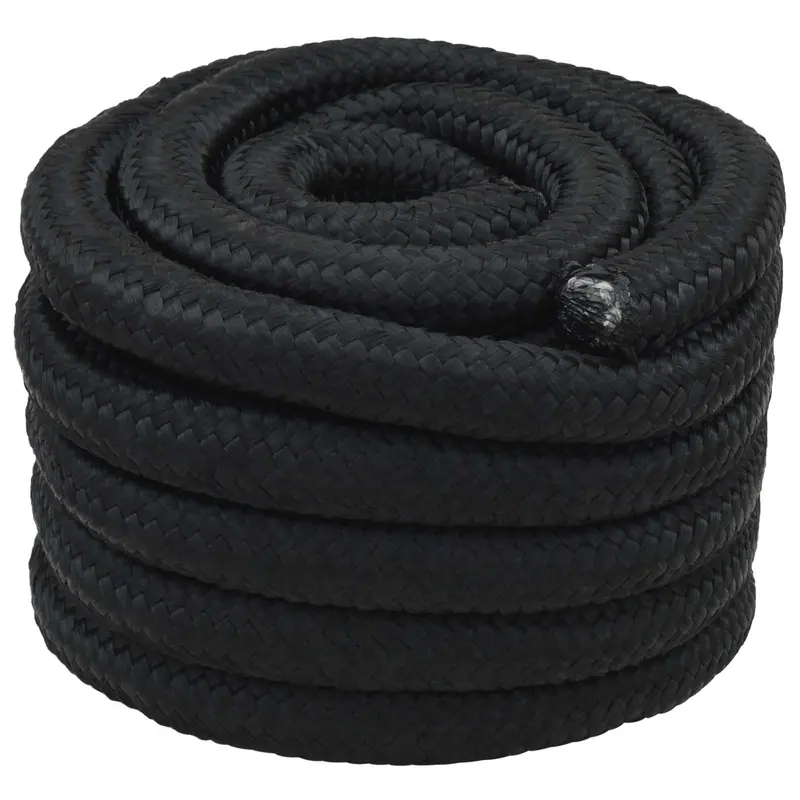 Vidaxl boottouw 3 mm 50 m zwart pp
