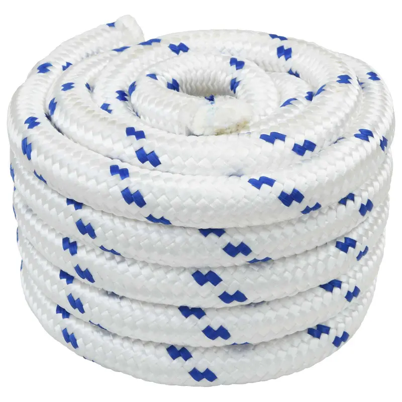 Vidaxl boottouw 4 mm 5 m wit en blauw
