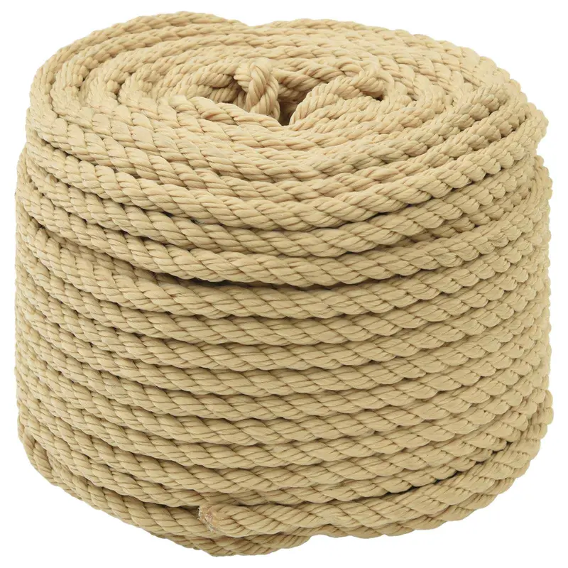 Vidaxl boottouw 8 mm 25 m naturel