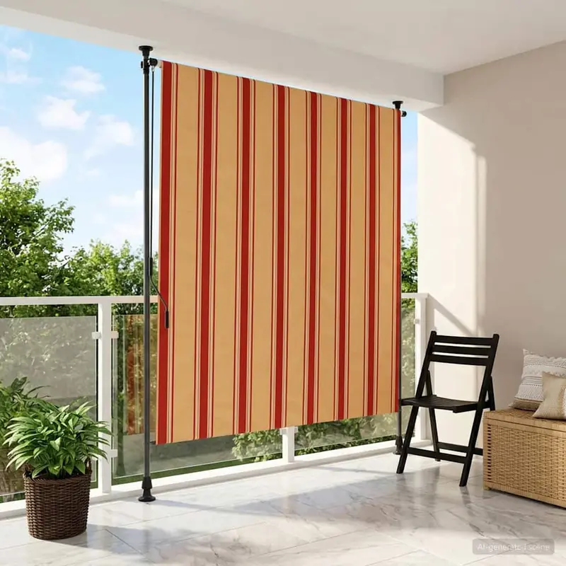 Vidaxl buiten rolgordijn multikleur 100 x 270 cm