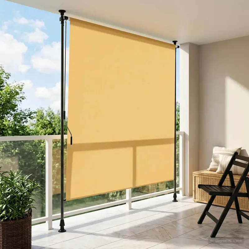 Vidaxl buiten rolgordijn zand 100 x 270 cm