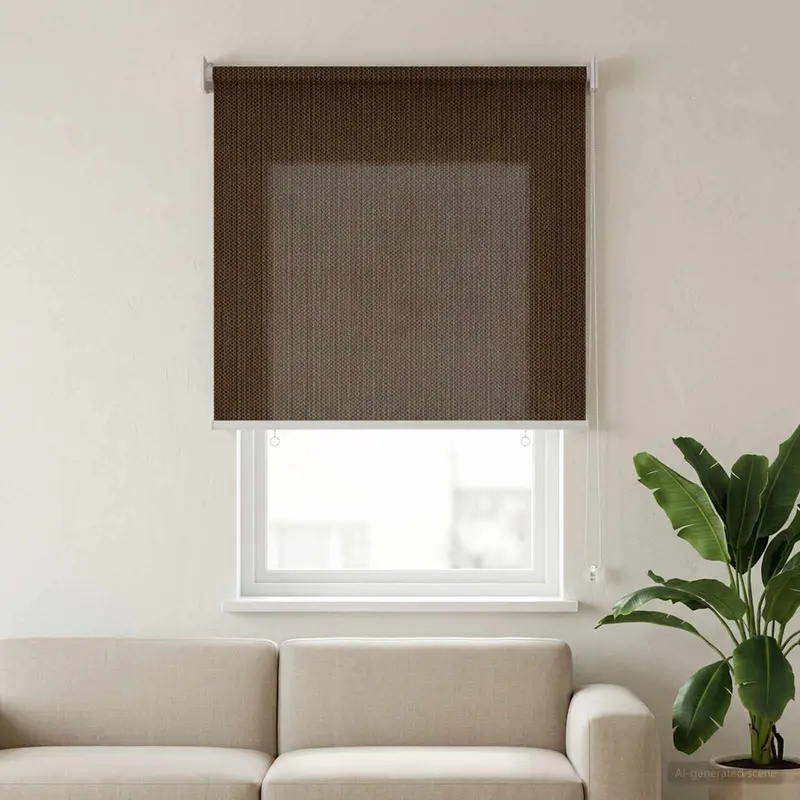 Vidaxl buitenrolgordijn 90% uv-blok bruin 80 x 140 cm hdpe