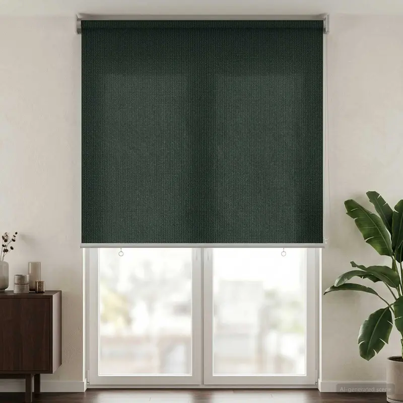 Vidaxl buitenrolgordijn 90% uv-blok donkergroen 160 x 230 cm hdpe