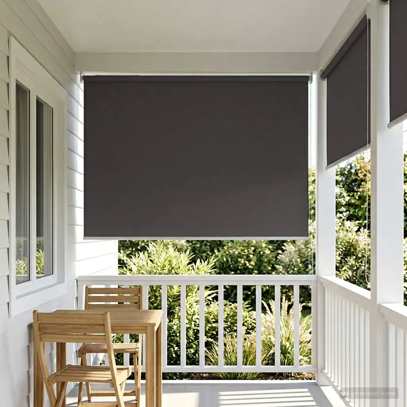 Vidaxl buitenrolgordijn uv-bescherming antraciet 100 x 230 cm (b x h)
