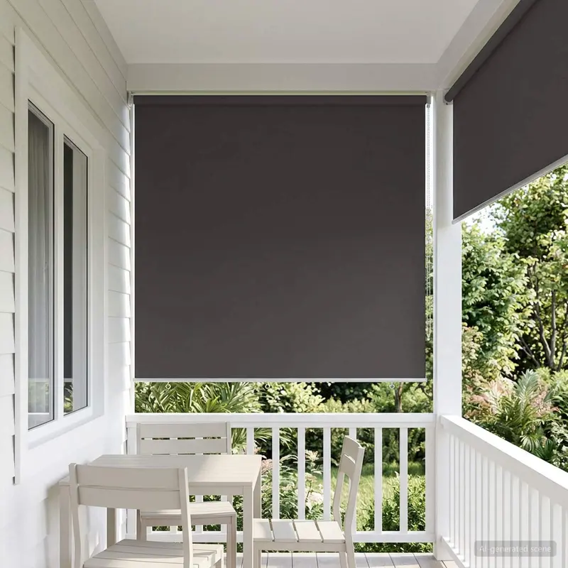 Vidaxl buitenrolgordijn uv-bescherming antraciet 100 x 230 cm (b x h)