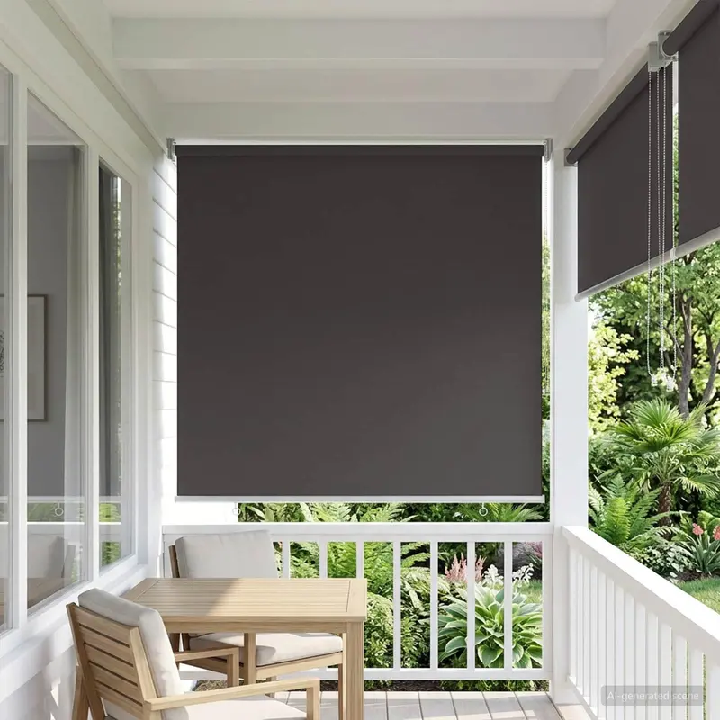 Vidaxl buitenrolgordijn uv-bescherming antraciet 100 x 230 cm (b x h)