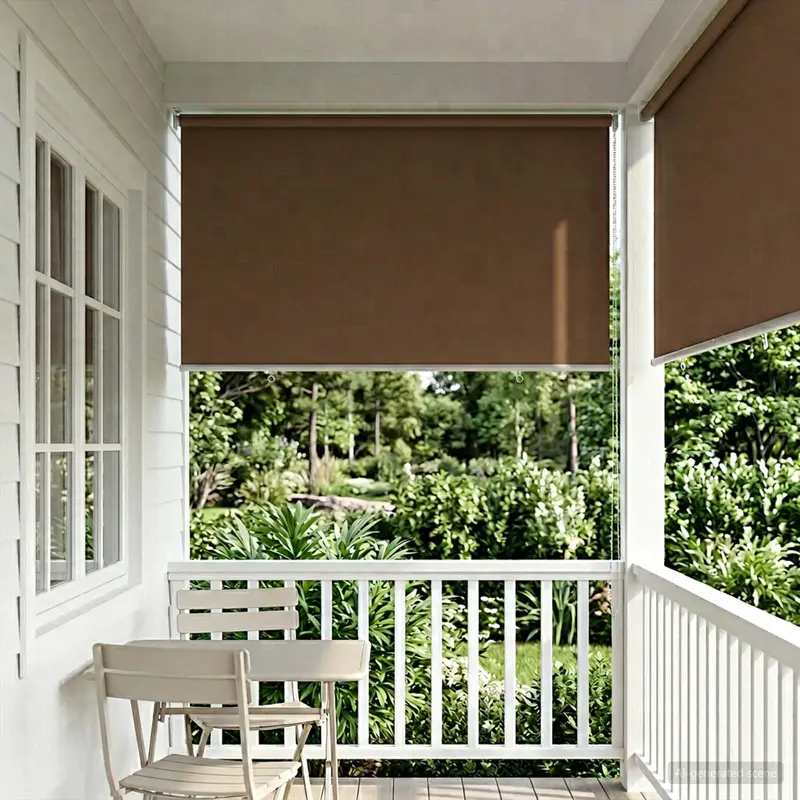 Vidaxl buitenrolgordijn uv-bescherming taupe 100 x 230 cm (b x h)