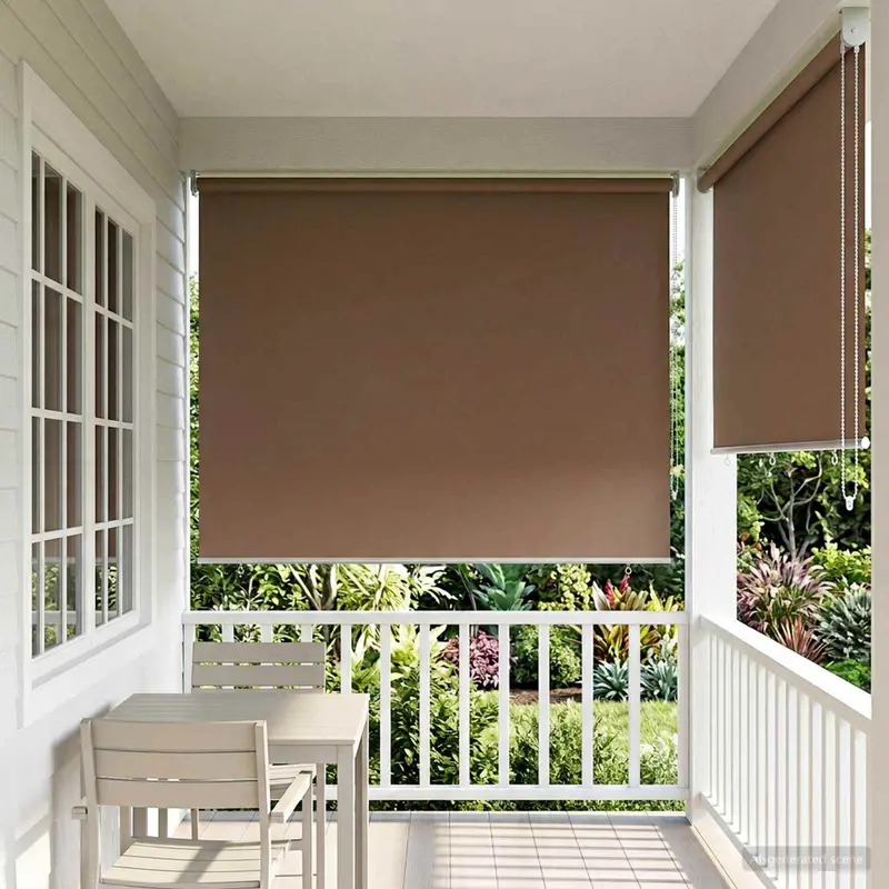 Vidaxl buitenrolgordijn uv-bescherming taupe 100 x 230 cm (b x h)