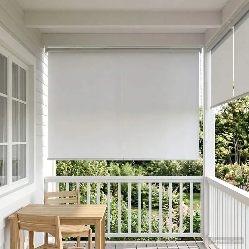 Vidaxl buitenrolgordijn uv-bescherming wit 100 x 230 cm (b x h)