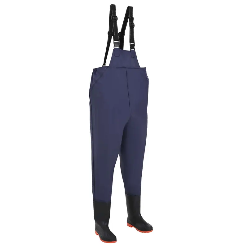 Vidaxl chest waders met laarzen maat 38 blauw