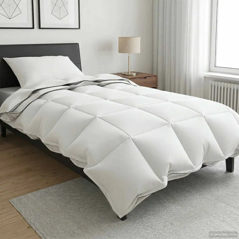 Vidaxl dekbed 135 x 200 cm 100% katoen wit