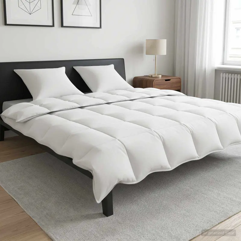 Vidaxl dekbed wit 200 x 220 cm bamboevezel