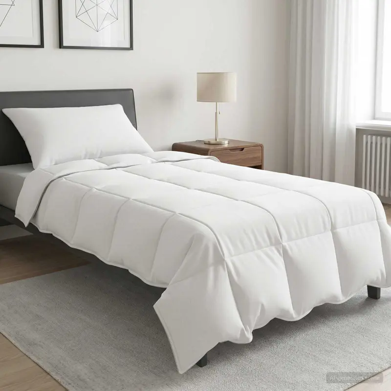 Vidaxl dekbedset 2 st 135 x 200 cm winter bamboe wit