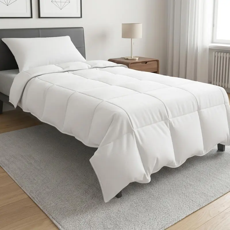 Vidaxl dekbedset 2 st 140 x 200 cm alle seizoenen bamboe wit