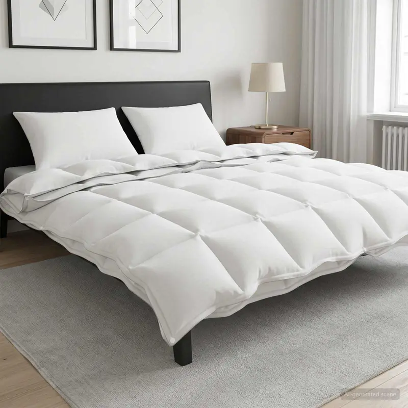Vidaxl dekbedset 3 st 260 x 220 cm alle seizoenen bamboe wit