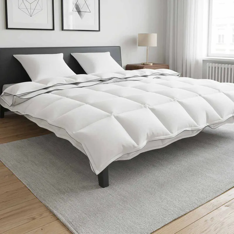 Vidaxl dekbedset 3 st wit bamboe